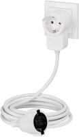 hama Powerplug Verlängerungskabel weiß