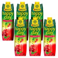 happy day Fruchtnektar Himbeere 6x 1,0 l