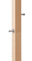PAPERFLOW Kleiderständer easyCloth Wood Range Modell A PECPP.01 schwarz Holz 8 Haken 32,0 x 178,0 cm, 1 St.