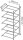 Manorga Anbau-Schwerlastregal ZA21605NS lichtgrau 100,0 x 60,0 x 200,0 cm