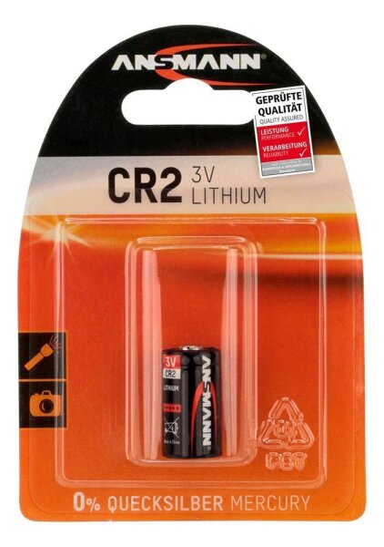 ANSMANN Batterie CR2 Lithium Fotobatterie 3,0 V, 1 St.