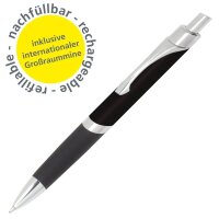 ONLINE® Kugelschreiber Sporty schwarz, Schreibfarbe: blau, 1 St.