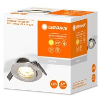 LEDVANCE RECESS DOWNLIGHT TWISTLOCK GU10 LED Einbaustrahler silber 4,3 W