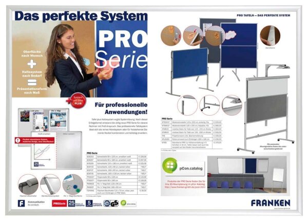 FRANKEN  Klapprahmen Security silber 87,2 x 122,0 cm, 1 St.