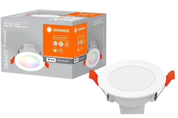 LEDVANCE SMART+ RECESS DOWNLIGHT WIFI SPOT LED-Einbaustrahler weiß 4 W  ( 4058075573314 )