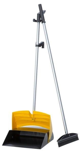 VERMOP Kehrgarnitur mit langem Stiel Des gelb Kunststoff 28,0 cm breit