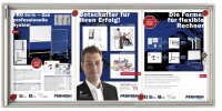 FRANKEN Schaukasten X-tra!Line  silber 3x DIN A4 37,0 x...