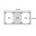 FRANKEN Schaukasten X-tra!Line  silber 3x DIN A4 37,0 x 3,0 x 73,0 cm, 1 St.