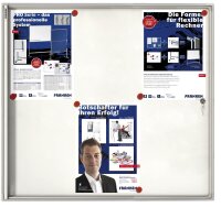 FRANKEN Schaukasten X-tra!Line  silber 6x DIN A4 68,0 x...