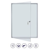 FRANKEN Schaukasten X-tra!Line  silber 8x DIN A4 96,0 x 3,0 x 68,0 cm, 1 St.