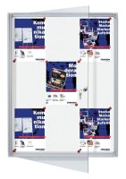 FRANKEN Schaukasten X-tra!Line  silber 9x DIN A4 73,0 x 3,5 x 98,0 cm, 1 St.