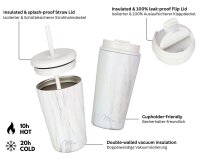Milu Isolierbecher pink marble 400,0 ml, 1 St.