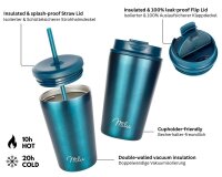 Milu Isolierbecher grünblaumetallic 500,0 ml, 1 St.