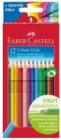 FABER-CASTELL Colour GRIP Buntstifte farbsortiert, 12 St.