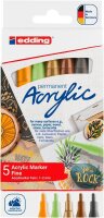edding 5300 Acrylstifte-Set farbsortiert 1,0 - 2,0 mm, 5 St.