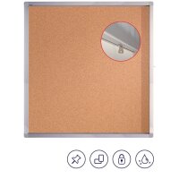 FRANKEN Schaukasten ECO silber 12x DIN A4 98,0 x 4,5 x...