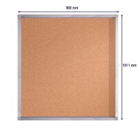 FRANKEN Schaukasten ECO silber 12x DIN A4 98,0 x 4,5 x 101,1 cm, 1 St.