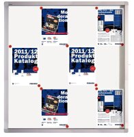 FRANKEN Schaukasten ECO silber 12x DIN A4 98,0 x 4,5 x...