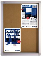 FRANKEN Schaukasten ECO silber 4x DIN A4 53,0 x 4,5 x...