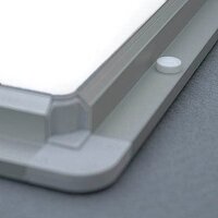 FRANKEN Schaukasten ECO silber 4x DIN A4 53,0 x 4,5 x...