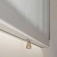 FRANKEN Schaukasten ECO silber 4x DIN A4 53,0 x 4,5 x 70,4 cm, 1 St.