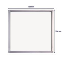 FRANKEN Schaukasten ECO silber 6x DIN A4 70,4 x 4,5 x 75,0 cm, 1 St.