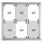 FRANKEN Schaukasten ECO silber 6x DIN A4 70,4 x 4,5 x 75,0 cm, 1 St.