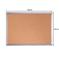 FRANKEN Schaukasten ECO silber 8x DIN A4 98,0 x 4,5 x 70,4 cm, 1 St.