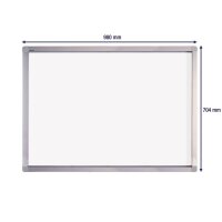 FRANKEN Schaukasten ECO silber 8x DIN A4 98,0 x 4,5 x 70,4 cm, 1 St.