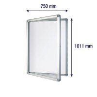 FRANKEN Schaukasten ECO silber 9x DIN A4 75,0 x 4,5 x 101,1 cm, 1 St.