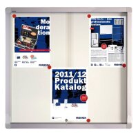 FRANKEN Schaukasten PRO silber 6x DIN A4 73,0 x 4,6 x...
