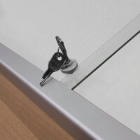 FRANKEN Schaukasten PRO silber 6x DIN A4 73,0 x 4,6 x...