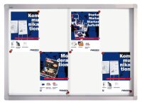 FRANKEN Schaukasten PRO silber 8x DIN A4 95,0 x 4,6 x...