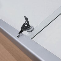 FRANKEN Schaukasten PRO silber 8x DIN A4 95,0 x 4,6 x 68,0 cm, 1 St.