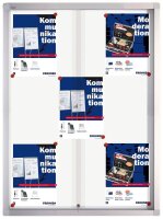 FRANKEN Schaukasten PRO silber 9x DIN A4 73,0 x 4,6 x...