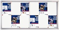 FRANKEN Schaukasten PRO silber 12x DIN A4 139,0 x 4,6 x...
