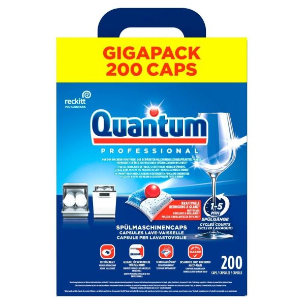 Quantum Professional Caps Spülmaschinentabs, 200 St.
