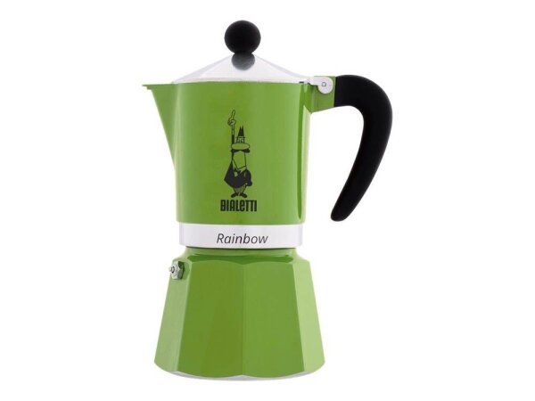 BIALETTI Rainbow Espressokocher grün, 3 Tassen
