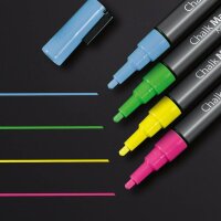 SIGEL Kreidemarker farbsortiert 1,0 - 2,0 mm, 4 St.