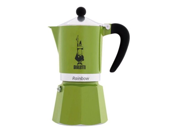 BIALETTI Rainbow Espressokocher grün, 6 Tassen