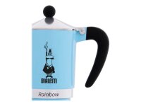 BIALETTI Rainbow Espressokocher blau, 3 Tassen