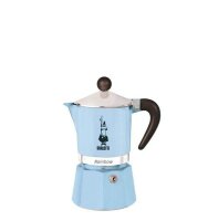 BIALETTI Rainbow Espressokocher blau, 6 Tassen  ( 5043 )