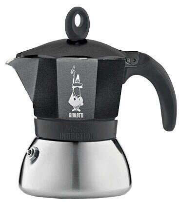 BIALETTI MOKA INDUCTION Espressokocher schwarz, 6 Tassen
