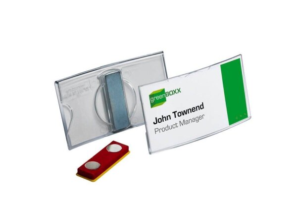 DURABLE Konvex Namensschilder mit Magnet 7,5 x 4,0 cm, 25 St.