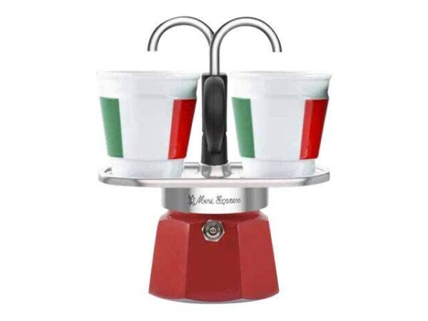 BIALETTI Mini Italia Espressokocher rot, 2 Tassen