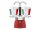 BIALETTI Mini Italia Espressokocher rot, 2 Tassen