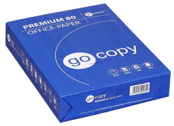 go copy Kopierpapier Premium 80 DIN A4 80 g/qm 500 Blatt