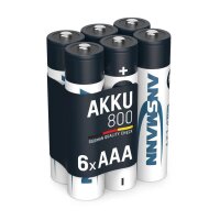 4 + 2 GRATIS: ANSMANN Akkus maxE Ni-MH Micro AAA 800 mAh,...