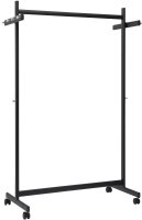 MAUL Rollgarderobe Samba 9424190 schwarz Metall 10 Haken 115,5 x 172,0 cm, 1 St.