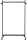 MAUL Rollgarderobe Samba 9424190 schwarz Metall 10 Haken 115,5 x 172,0 cm, 1 St.